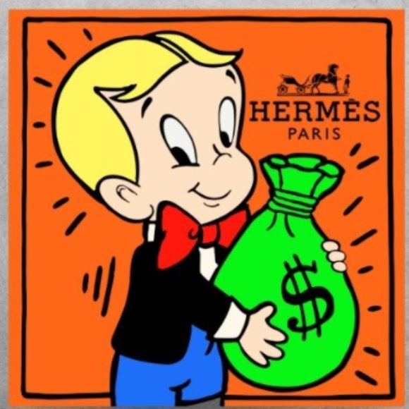 Alec Monopoly Richie Rich Hermes Paris Art Print - Picture 1 of 2